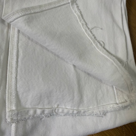 GRLFRND Jeans The Harlow High Rise Bootcut Slit Hem white denim Size 27 / 4 - Picture 13 of 15